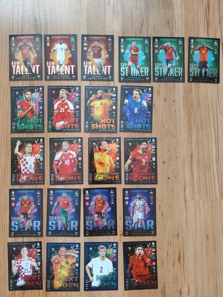 Euro 2024 kartičky topps match attax - tin limited, 