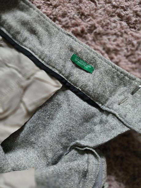 Vlnené nohavice, benetton,s