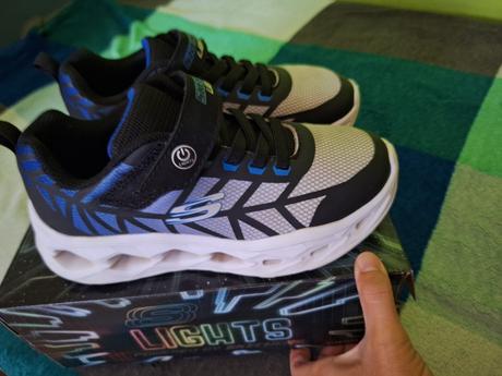 Detské tenisky svietiace, skechers,34