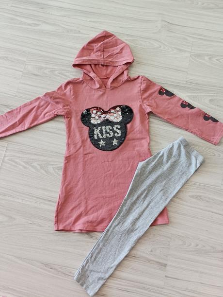 Predĺžená mikina +legíny, 122