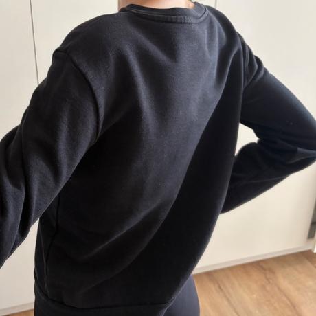 Čierna mikina trussardi jeans, s