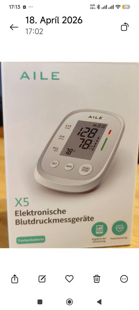 Plne automatický tlakomer -nový, 