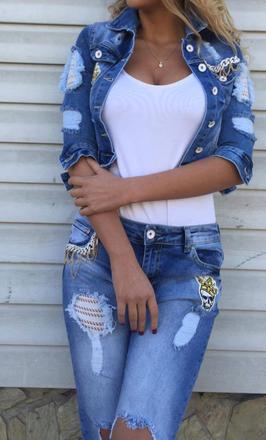 Džínsova bunda raw a druhá ako darček, xl