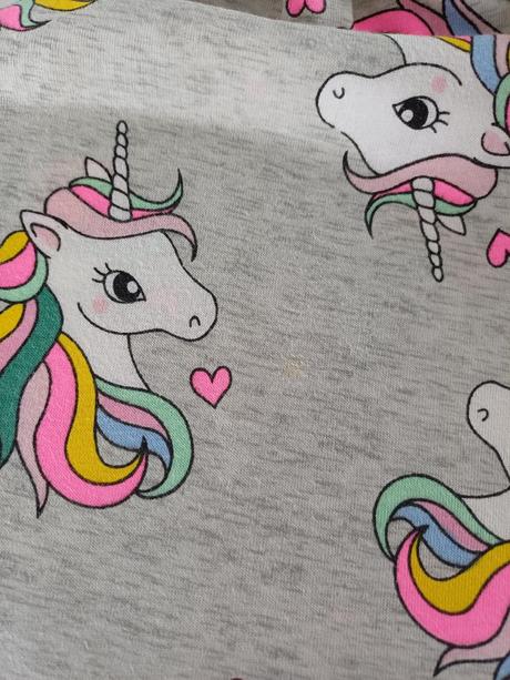 Šaty jednorožci - dlhý rukáv, h&m,98