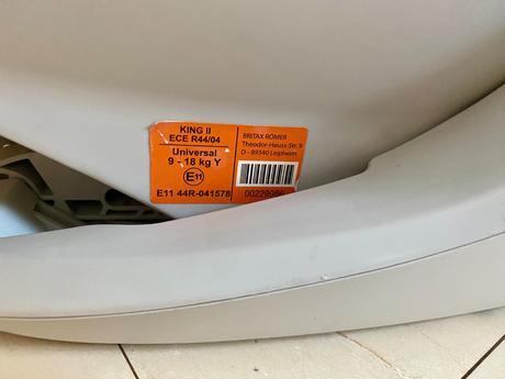 Detská autosedačka römer king ii, britax