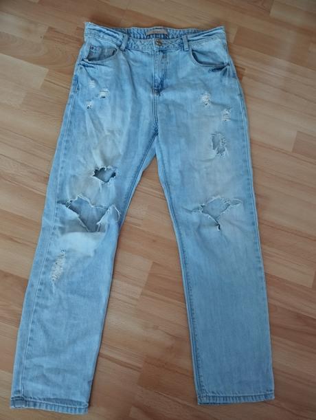 Dámske rifle, bershka,36