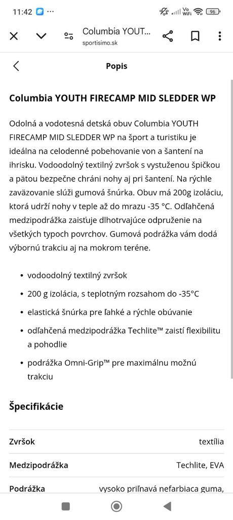 Topánky, columbia,32