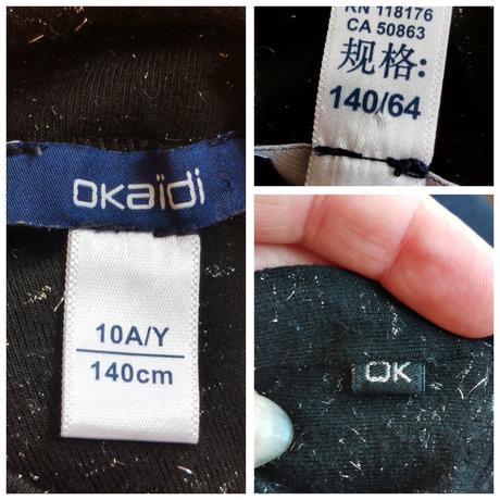 Okaidi - elegantný čierny roláčik, 140