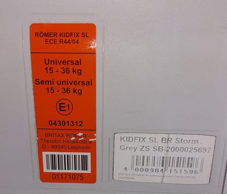 Autosedacka britax römer kidfix sl s isofixom, römer