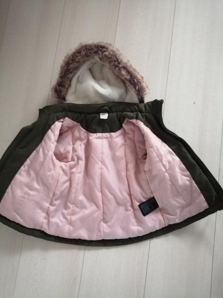 Kabátik, bundička pre dievčatká veľ. 86, h&m,86