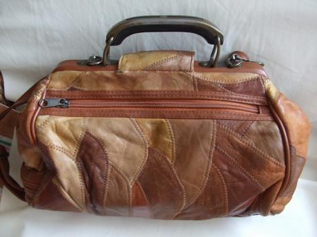 Kožená retro kabelka,