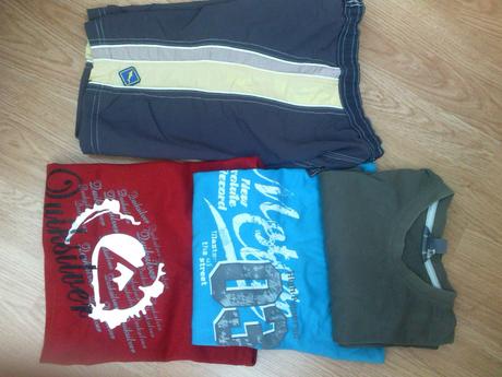 Cena spolu kraťasky rebel a trikrát tričko, h&m,116