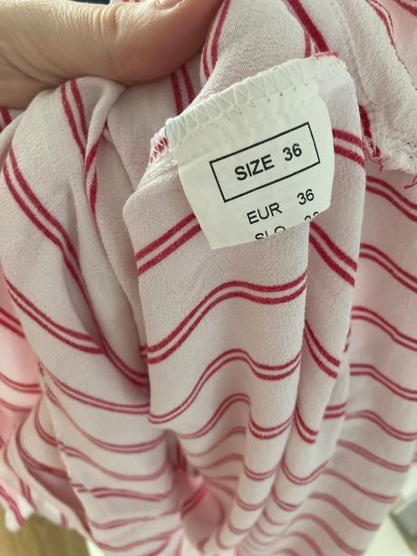 Blúzka s červenými pásikmi, orsay,s