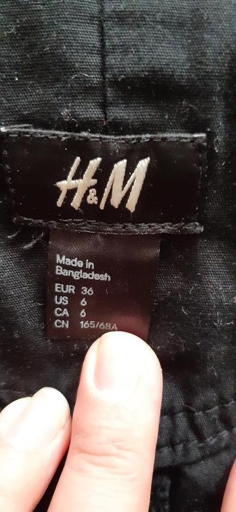 Čierna sukňa h&m, veľ. 36, h&m,36