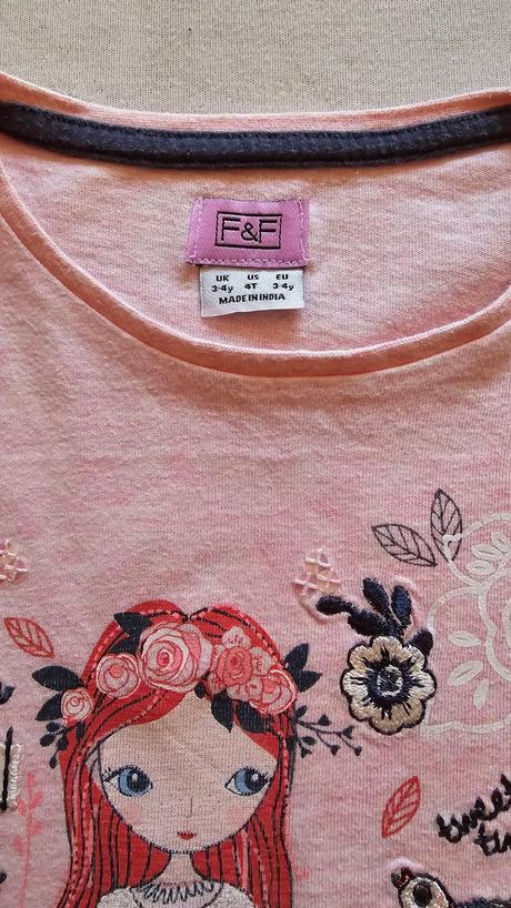 Predám dievčenské tričko s aplikáciou zn. f&f, f&f,104