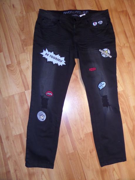 Rifle s nášivkami, bonprix,xl