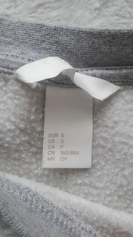 Hm mikina šedá s kvetinami - s, h&m,s