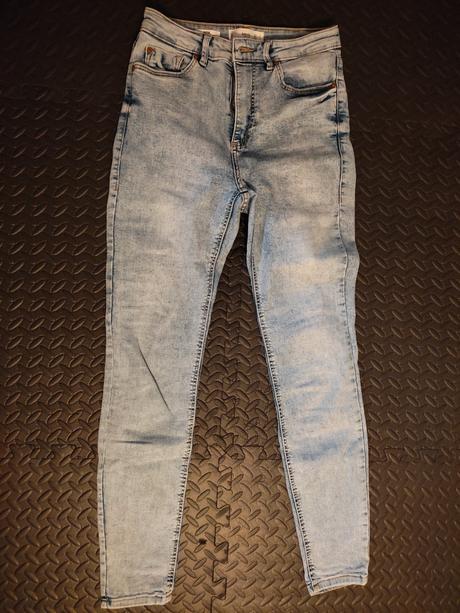 Modré rifle s vysokým pásom, mango,34