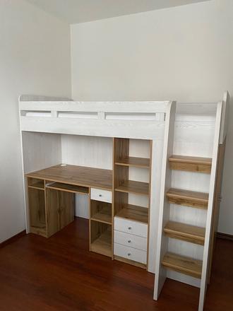 Poschodová posteľ, šírka (cm): 120,dĺžka (cm): 200