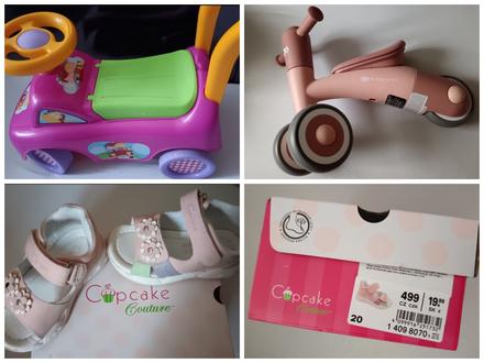 2x odrážadlo + sandálky cupcake č. 20, 