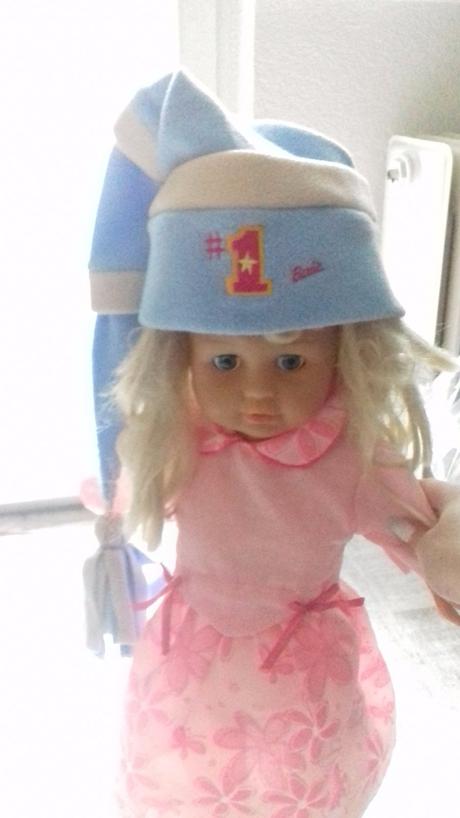 Šmolkovská čiapka, barbie