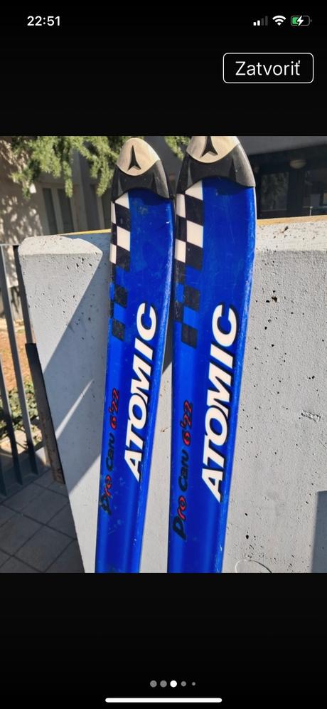 Lyže atomic s viazaním, 160, atomic,160-169 cm