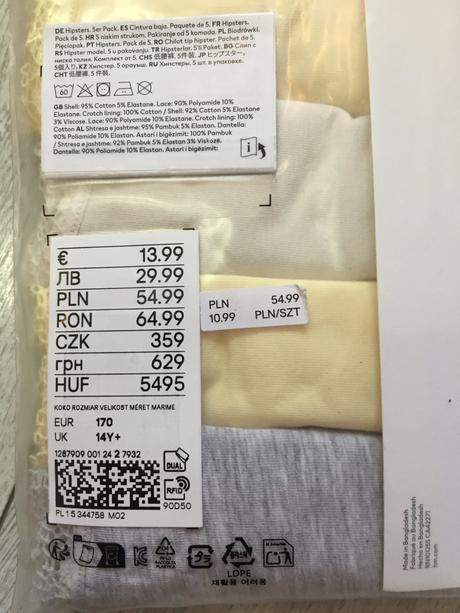 Dievčenske nohavičky hipsters 14+ rokov, h&m,170