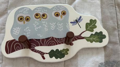 Dreveny dvojvesiak ikea - sovicky 26 cm, 