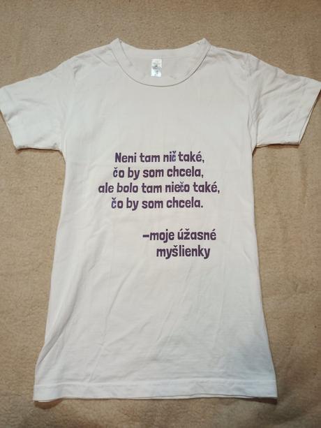 Bavlnené tričká s vtipným nápisom, m
