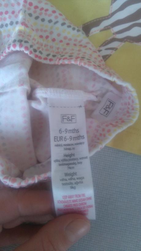 Dievčenské tričko a kraťasy f&f + ponožky, f&f,74