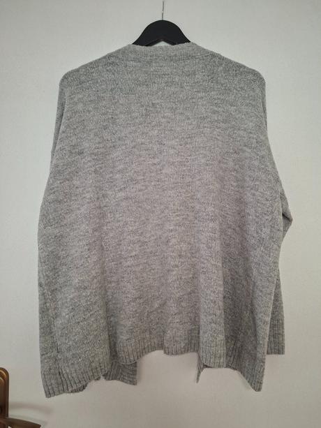 Sivý sveter, h&m,xl