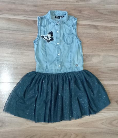 Riflové šaty s tutu sukničkou, pepperts,128