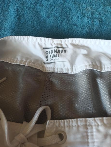 Kraťasy, biele s ozdobou plaze, old navy,s