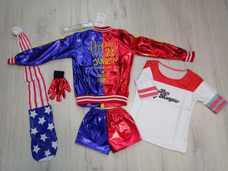 Harley quinn, joker veľkosť 116 na 5/6 rokov,