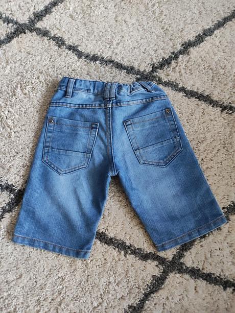 Riflové kraťasy, denim,116