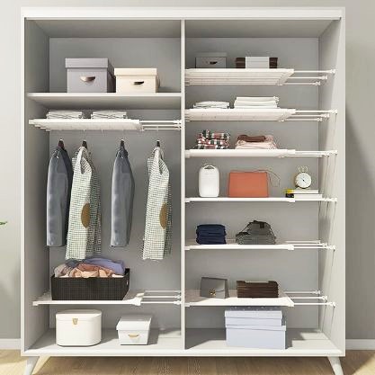 Rozšíriteľný úložný regál/polica, 