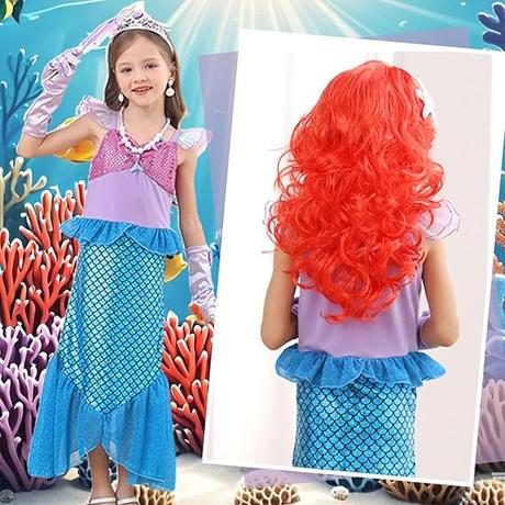 10-dielny kostým malá morská panna ariel, 