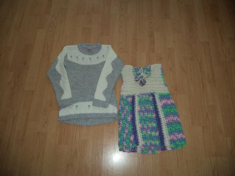 Sivobiely sveter s vestou, kids club,134