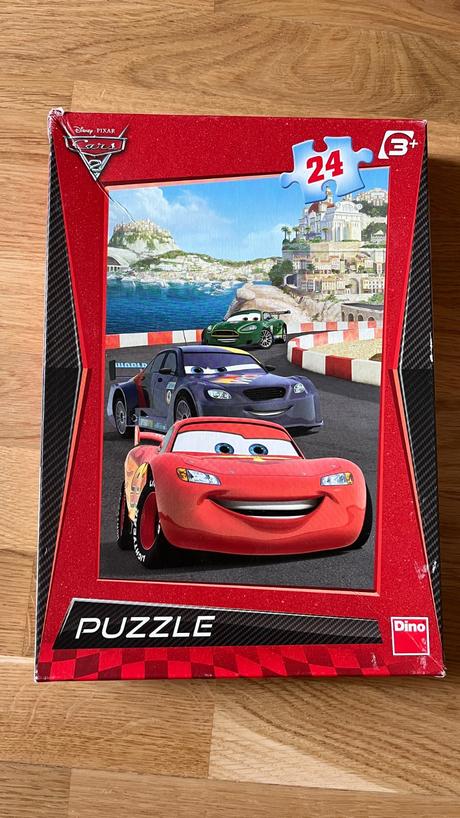 Puzzle autá - cars - mcqueen - 24dielikov, 