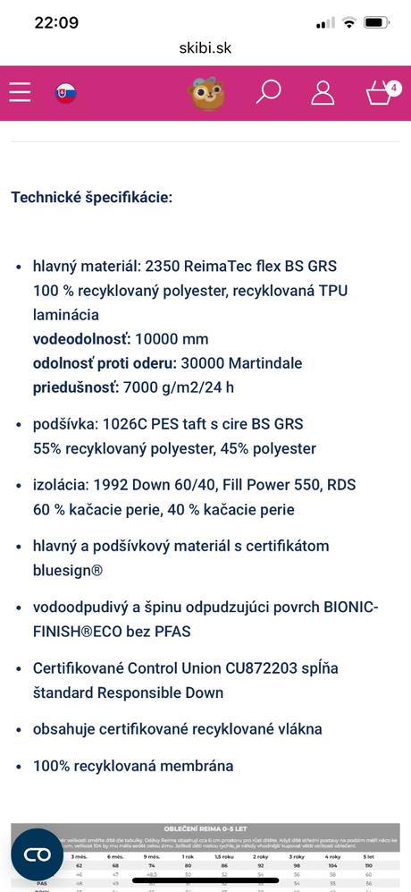 Reima ranua zimná lyžiarska bunda 110/116, reima,110