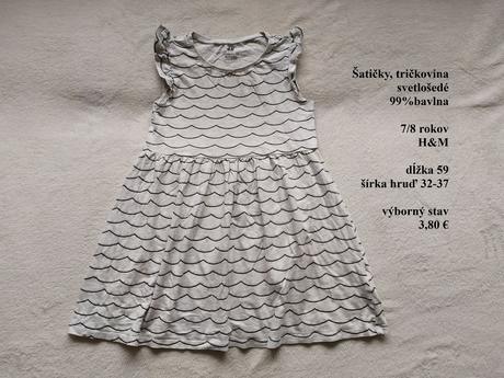 Letné šaty, h&m,122