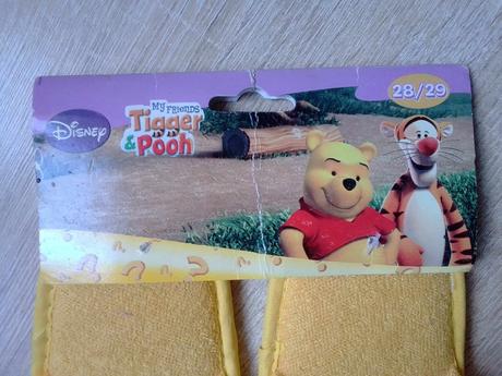 Žlté papučky macko pú 28/29, disney,28 / 29