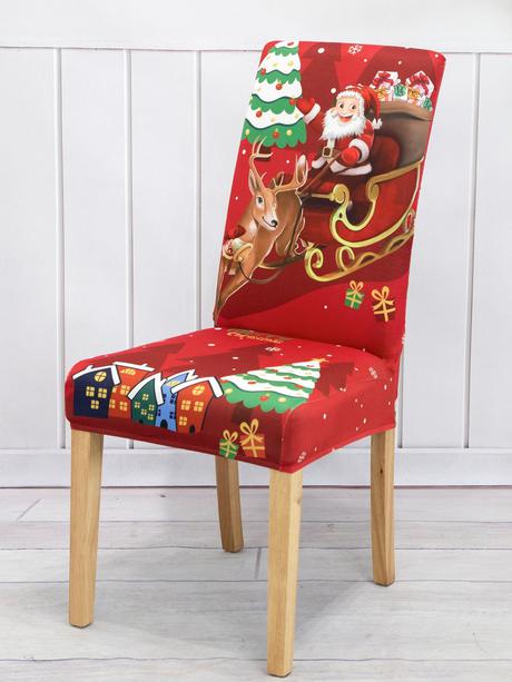 Návlek na stoličku vianoce,
