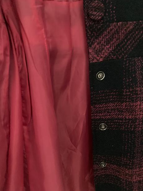 Teplý zimný kabát - vlnený kabát, s