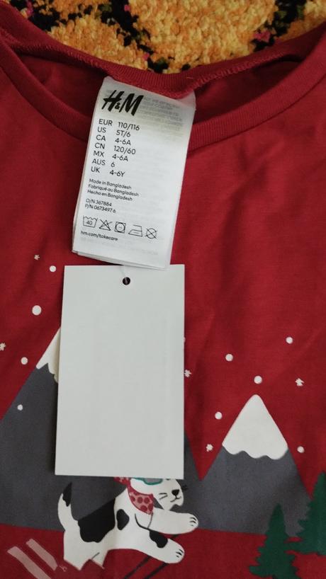 Pizamko pre dievcatko, h&m,116