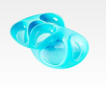Tommee tippee detský tanier tirkysový 12m+, 2 ks,