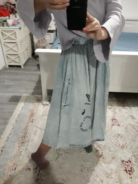 Džínsová maxisukňa, next,s