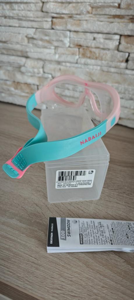 Detské plavecké okuliare/maska nabaiji swimdow v2,