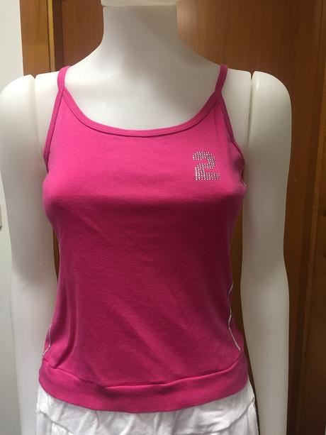 Top s flitrami a kamienkami, xl sedí skôr m, m