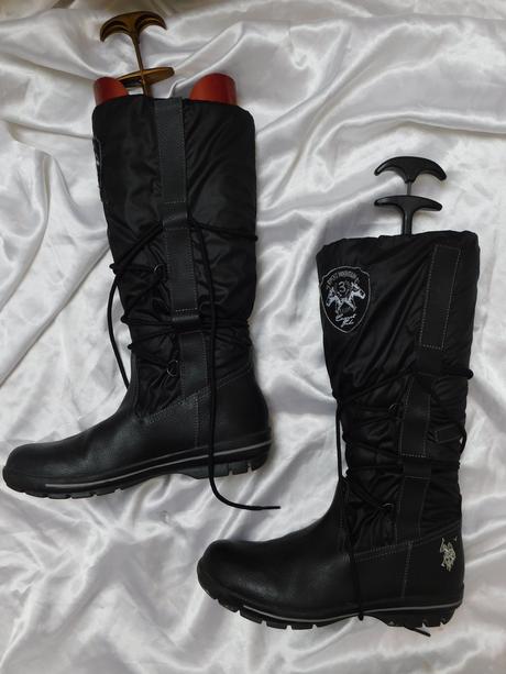 U.s.polo assn luxusne kožene čižmy, 37